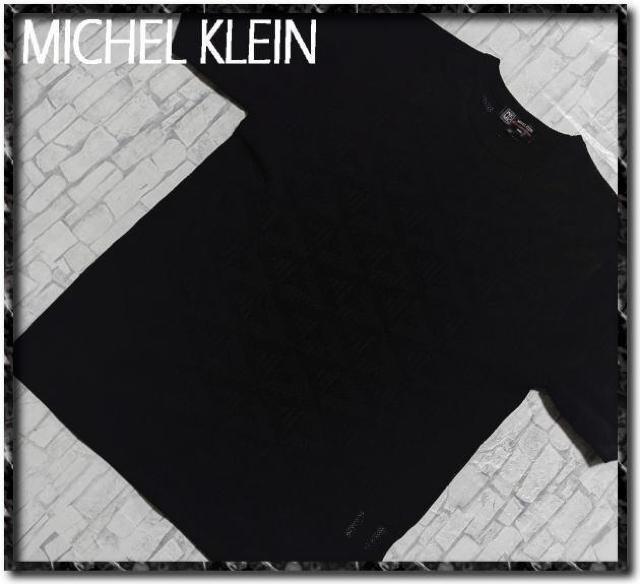 ミッシェルクランオム メッシュジャガードカットソー 黒 < ブランド ミッシェルクランオム メッシュジャガードカットソー 黒 < ブランドの