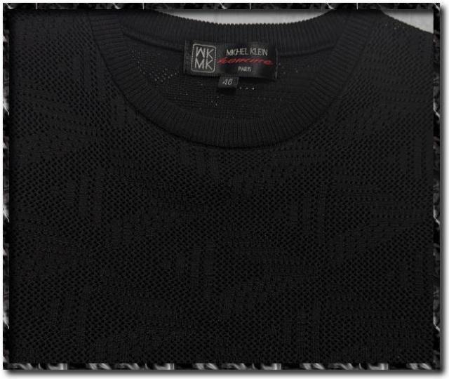 ミッシェルクランオム メッシュジャガードカットソー 黒 < ブランド ミッシェルクランオム メッシュジャガードカットソー 黒 < ブランドの