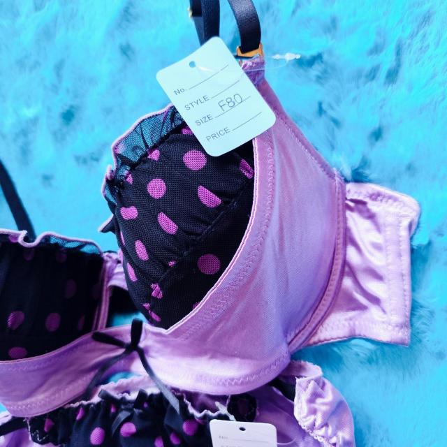 エロcute。。。F80×L。。ドット柄パープルリフトアップブラジャー&ショーツセット。。大きいサイズグラマー。。 < 女性ファッション  エロcute。。。F80×L。。ドット柄パープルリフトアップブラジャー&ショーツセット。。大きいサイズグラマー。。 < 女性ファッションの