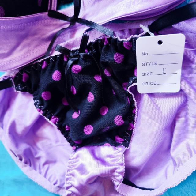 エロcute。。。F80×L。。ドット柄パープルリフトアップブラジャー&ショーツセット。。大きいサイズグラマー。。 < 女性ファッション  エロcute。。。F80×L。。ドット柄パープルリフトアップブラジャー&ショーツセット。。大きいサイズグラマー。。 < 女性ファッションの