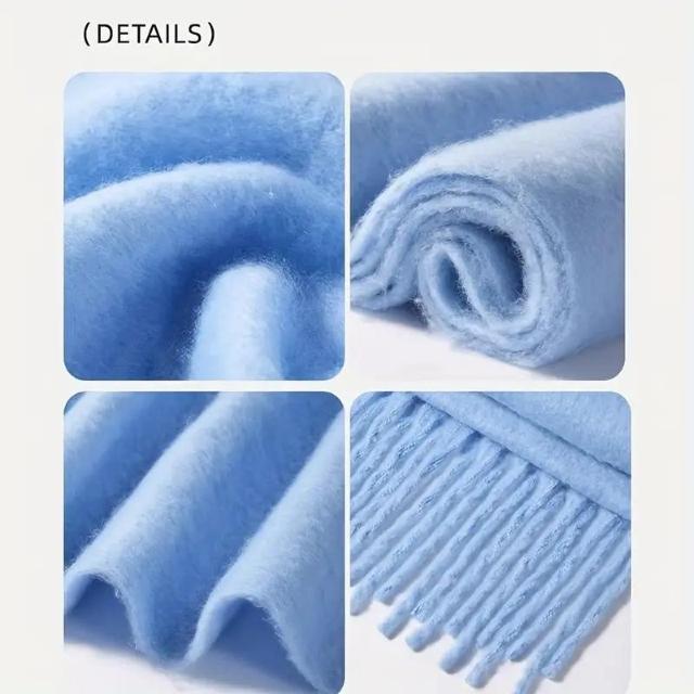 超お買い得790円★【レディース】ふわふわタッセル付きロングスカーフ - 厚手 防風 暖か 機洗いOK エレガント、ブラック < 女性ファッション 超お買い得790円★【レディース】ふわふわタッセル付きロングスカーフ - 厚手 防風 暖か 機洗いOK エレガント、ブラック < 女性ファッションの