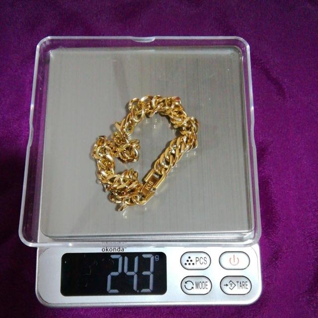 遺品整理 18k刻印あり ゴールドブレスレット メンズ レディース < 男性アクセサリー/時計 遺品整理 18k刻印あり ゴールドブレスレット メンズ レディース < 男性アクセサリー/時計の