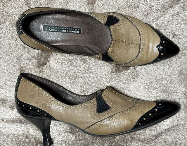 ���i RABOKIBOSHI WORKS �艿3���~�� ���{�L�S�V���[�N�X 22.5 �G�~�R�J�~�V�} �v ���U�[ �q�[�� �p���v�X �� �����t�@�b�V������ 