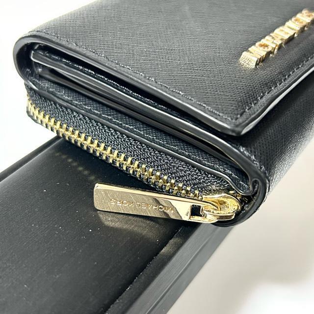 MICHAEL KORS マイケルコース レザー 三つ折り財布 ブラック レディース < ブランド MICHAEL KORS マイケルコース レザー 三つ折り財布 ブラック レディース < ブランドの