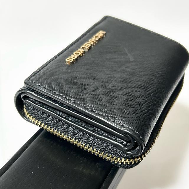 MICHAEL KORS マイケルコース レザー 三つ折り財布 ブラック レディース < ブランド MICHAEL KORS マイケルコース レザー 三つ折り財布 ブラック レディース < ブランドの