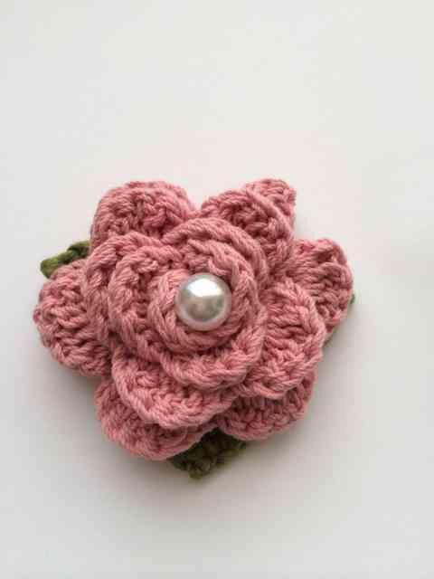 ハンドメイド ストールピン 大きめ 薔薇 コットン ピンク axes好 < 女性ファッション  ハンドメイド ストールピン 大きめ 薔薇 コットン ピンク axes好 < 女性ファッションの
