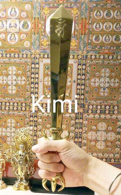 【希少】【数量限定】佳品 仏教美術 密教法具 三鈷剣 不動明 < インテリア/ライフ  【希少】【数量限定】佳品 仏教美術 密教法具 三鈷剣 不動明 < インテリア/ライフの