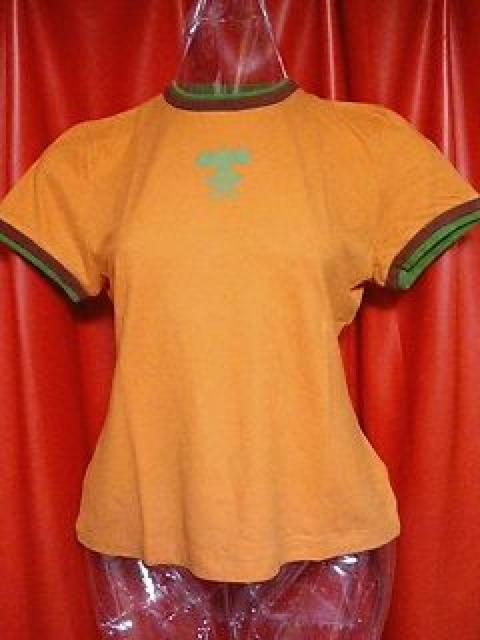 特価! h.n.重ね着風Tシャツグリーン&オレンジ < 女性ファッション  特価! h.n.重ね着風Tシャツグリーン&オレンジ  < 女性ファッションの