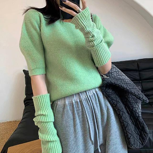 送料無料 新品 アームウォーマー ニットトップス 韓国風 < 女性ファッション  送料無料 新品 アームウォーマー ニットトップス 韓国風 < 女性ファッションの