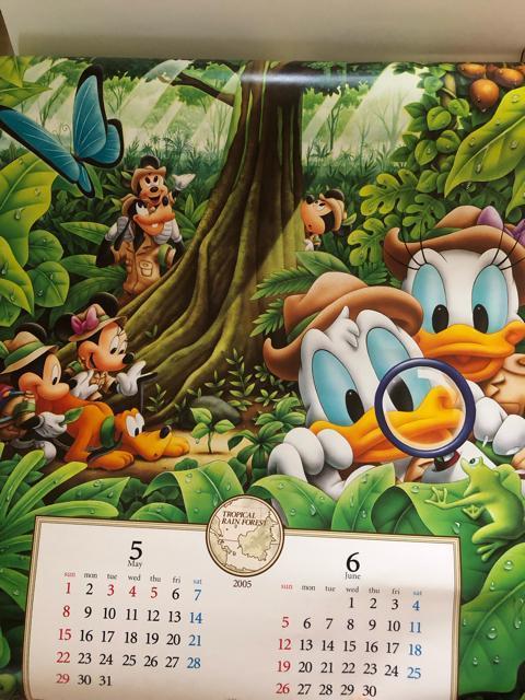 ディズニー カレンダー 2005年 壁掛け 大判 7枚綴り < アニメ/コミック/キャラクター  ディズニー カレンダー 2005年 壁掛け 大判 7枚綴り < アニメ/コミック/キャラクターの