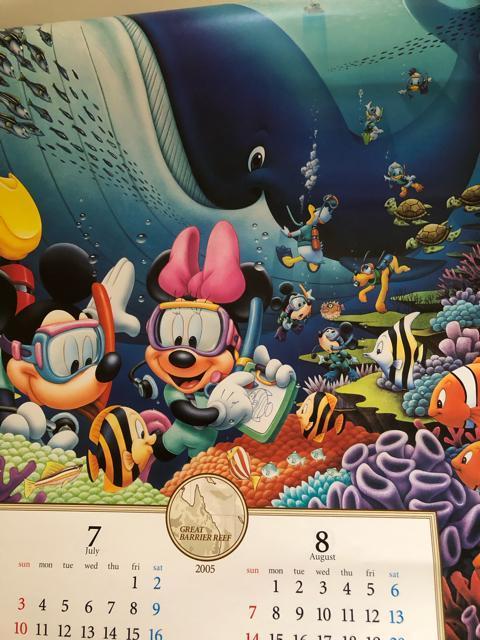 ディズニー カレンダー 2005年 壁掛け 大判 7枚綴り < アニメ/コミック/キャラクター  ディズニー カレンダー 2005年 壁掛け 大判 7枚綴り < アニメ/コミック/キャラクターの