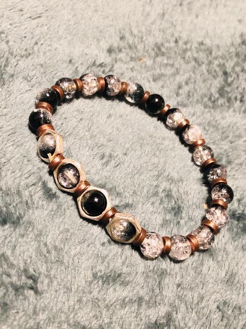 クラックビーズブレス。 < 女性アクセサリー/時計 クラックビーズブレス。 < 女性アクセサリー/時計の