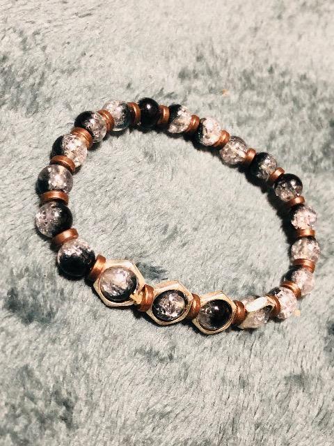 クラックビーズブレス。 < 女性アクセサリー/時計 クラックビーズブレス。 < 女性アクセサリー/時計の