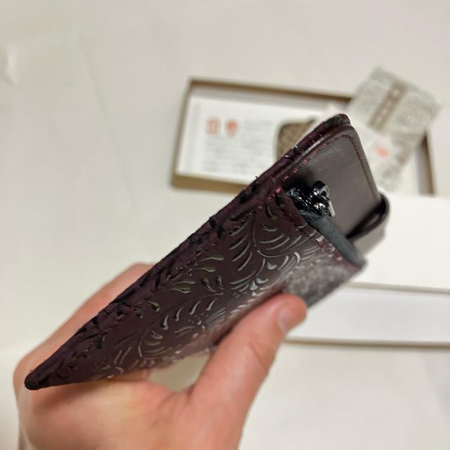 【保管未使用】【印傳屋 / INDEN-YA】 鹿革 長財布 / ダークパープル < 女性ファッション  【保管未使用】【印傳屋 / INDEN-YA】 鹿革 長財布 / ダークパープル < 女性ファッションの