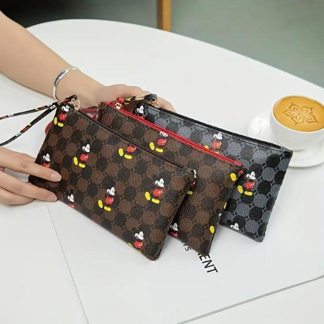 爆ヤス価格490円★ミッキーマウス電話財布クラッチ財布スタイリッシュな小さな財布女性用 茶色 < 女性ファッション  爆ヤス価格490円★ミッキーマウス電話財布クラッチ財布スタイリッシュな小さな財布女性用 茶色 < 女性ファッションの