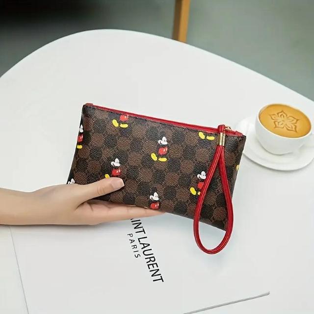 爆ヤス価格490円★ミッキーマウス電話財布クラッチ財布スタイリッシュな小さな財布女性用 茶色 < 女性ファッション  爆ヤス価格490円★ミッキーマウス電話財布クラッチ財布スタイリッシュな小さな財布女性用 茶色 < 女性ファッションの