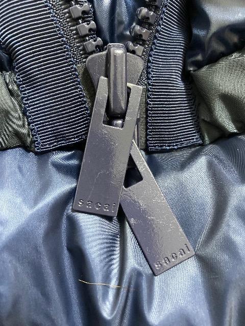 美品 sacai サカイ ダウンジャケット サイズ1 ネイビー < ブランド  美品 sacai サカイ ダウンジャケット サイズ1 ネイビー < ブランドの
