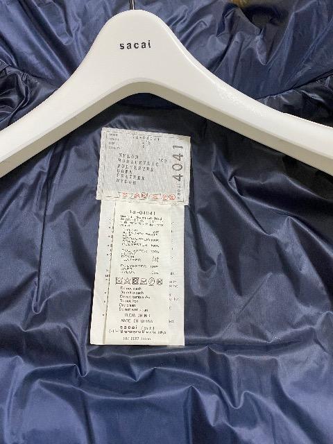 美品 sacai サカイ ダウンジャケット サイズ1 ネイビー < ブランド  美品 sacai サカイ ダウンジャケット サイズ1 ネイビー < ブランドの