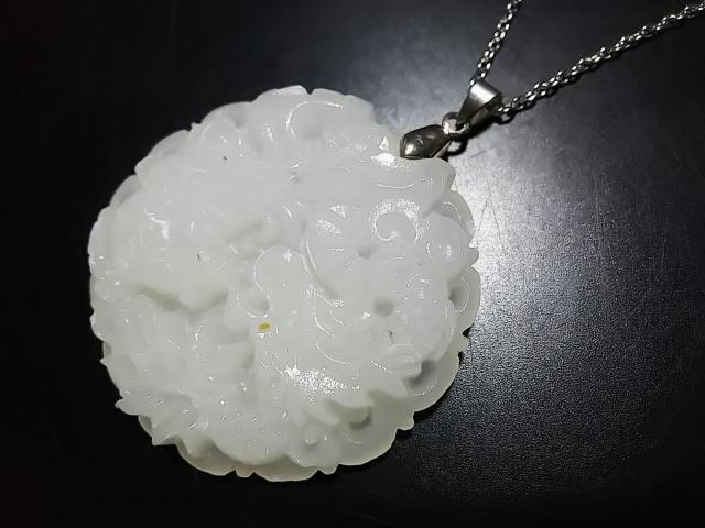 天然石★ミャンマー翡翠 特大(鳳凰&青龍彫り)ペンダント < 女性アクセサリー/時計 天然石★ミャンマー翡翠 特大(鳳凰&青龍彫り)ペンダント < 女性アクセサリー/時計の