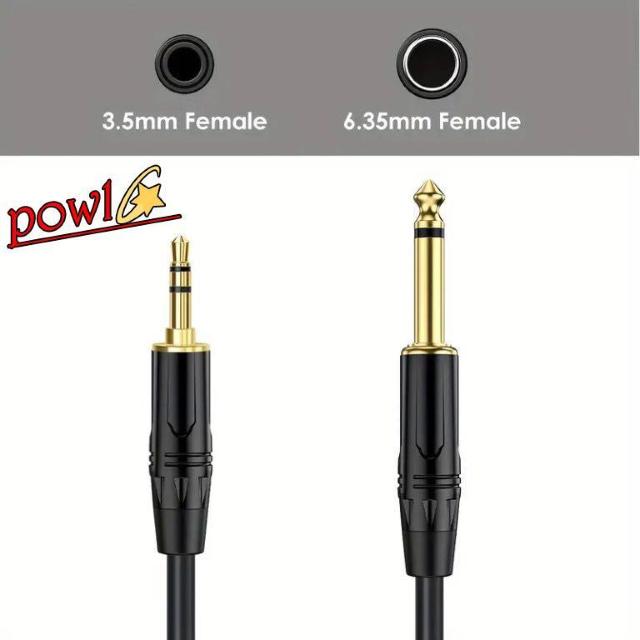 3.5mmから6.5mmオーディオケーブルモノラル二芯二重シールド6.35mm < 家電/AV 3.5mmから6.5mmオーディオケーブルモノラル二芯二重シールド6.35mm < 家電/AVの