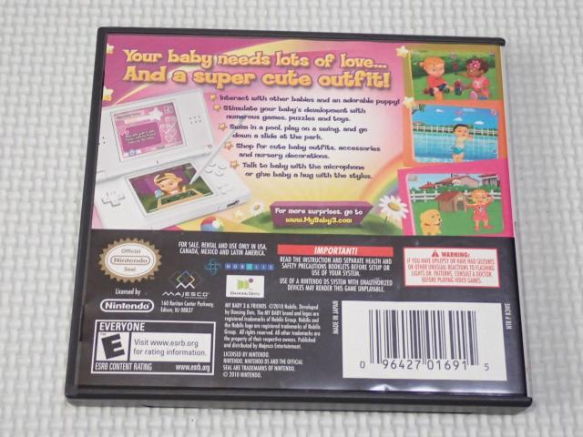 DS★My Baby 3 & FRIENDS 海外版 北米版 < ゲーム本体/ソフト DS★My Baby 3 & FRIENDS 海外版 北米版 < ゲーム本体/ソフトの
