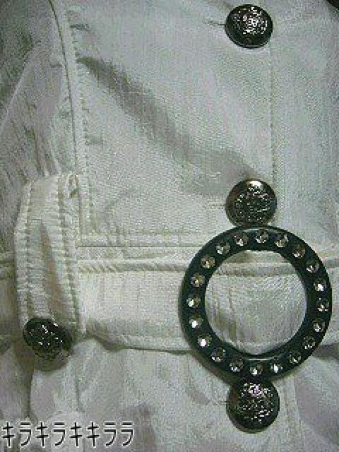 《New》キラキラベルト付★Aライン*バルーントレンチコート<ホワイトM> < 女性ファッション 《New》キラキラベルト付★Aライン*バルーントレンチコート<ホワイトM> < 女性ファッションの