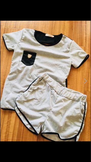 新品★お部屋着にも(^^)セットアップ★背中クラッシュ★ < 女性ファッション  新品★お部屋着にも(^^)セットアップ★背中クラッシュ★  < 女性ファッションの