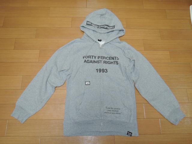 FPAR スウェット ジップ パーカー 2 灰 WTAPSダブルタップス 40% < ブランド  FPAR スウェット ジップ パーカー 2 灰 WTAPSダブルタップス 40%  < ブランドの