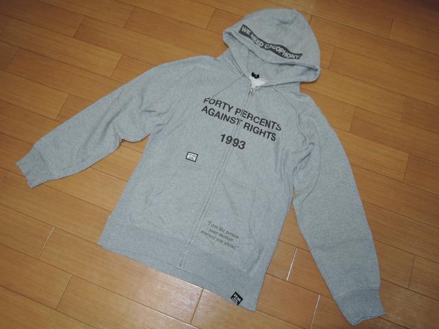 FPAR スウェット ジップ パーカー 2 灰 WTAPSダブルタップス 40% < ブランド  FPAR スウェット ジップ パーカー 2 灰 WTAPSダブルタップス 40% < ブランドの