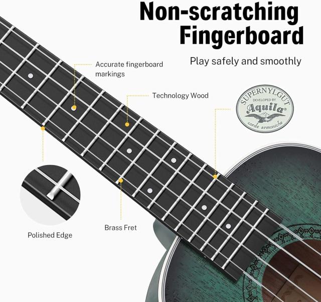 ウクレレ コンサート 初心者セット 23インチ 上質木材 ポリッシュ仕上げ ソフトケースとチューナーなどアクセサリー6点セット < ホビー ウクレレ コンサート 初心者セット 23インチ 上質木材 ポリッシュ仕上げ ソフトケースとチューナーなどアクセサリー6点セット < ホビーの