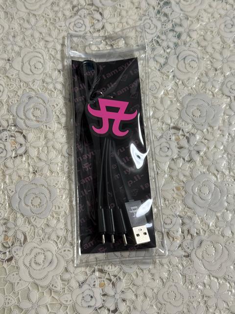 浜崎あゆみ3in1充電ケーブル USB Type-C microUSB Aマーク < タレントグッズ  浜崎あゆみ3in1充電ケーブル USB Type-C microUSB Aマーク < タレントグッズの