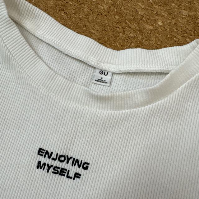 ジュニアLサイズ GU Tシャツ 半袖 白 < キッズ/ベビー ジュニアLサイズ GU Tシャツ 半袖 白 < キッズ/ベビーの