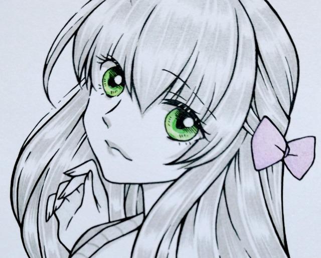 自作イラスト/オリジナル/リボン髪留めの女の子 < アニメ/コミック/キャラクター 自作イラスト/オリジナル/リボン髪留めの女の子 < アニメ/コミック/キャラクターの