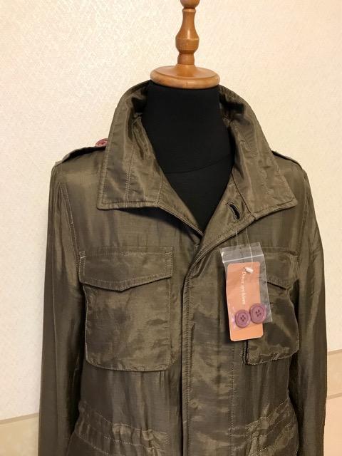 Doux archives 未使用 タグ付き 綿 シルク ジャケット カーキ < 女性ファッション Doux archives 未使用 タグ付き 綿 シルク ジャケット カーキ < 女性ファッションの