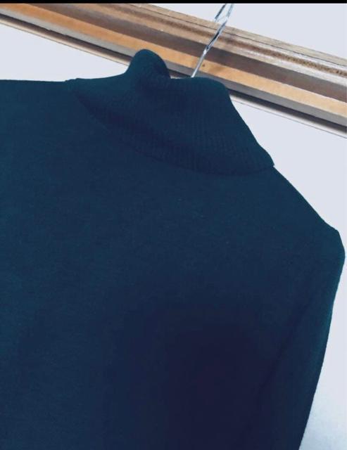 BODY JEINE 柔らかニットのタートルセーター 袖のリブ長めがポイント < 女性ファッション BODY JEINE 柔らかニットのタートルセーター 袖のリブ長めがポイント < 女性ファッションの