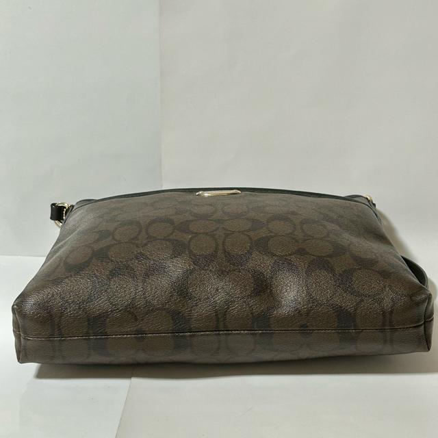 COACH �R�[�` �V�O�l�`���[ �t�@�C���o�b�O �V�����_�[�o�b�O F34938 PVC ���U�[ �u���E�� �u���b�N ���f�B�[�X �� �u�����h�� 