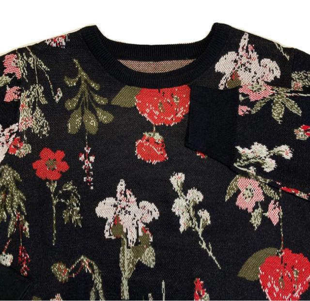 ラナンRanan◎レトロ花柄ジャガードセーター◎(L)美品 < 女性ファッション ラナンRanan◎レトロ花柄ジャガードセーター◎(L)美品 < 女性ファッションの