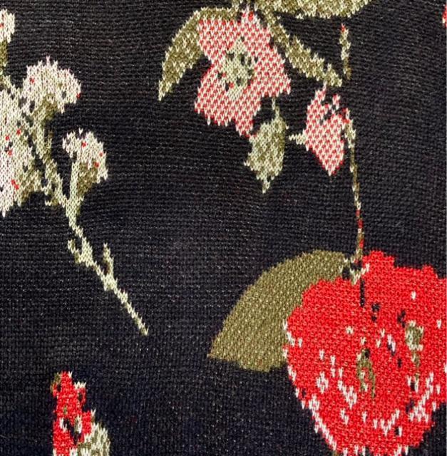 ラナンRanan◎レトロ花柄ジャガードセーター◎(L)美品 < 女性ファッション ラナンRanan◎レトロ花柄ジャガードセーター◎(L)美品 < 女性ファッションの