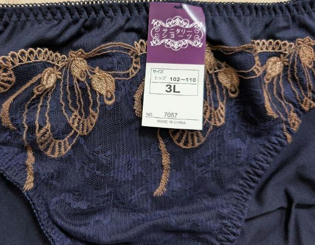 3L★フロント刺繍ウイング対応サニタリーショーツ★2枚セット★昼用★新品★送料無料 < 女性ファッション  3L★フロント刺繍ウイング対応サニタリーショーツ★2枚セット★昼用★新品★送料無料 < 女性ファッションの