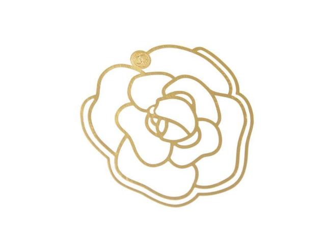 シャネル ノベルティ 栞 しおり ブックマーク クリップ式 透かしカメリア バースデー限定 ゴールド CHANEL【正規品】 < ブランド  シャネル ノベルティ 栞 しおり ブックマーク クリップ式 透かしカメリア バースデー限定 ゴールド CHANEL【正規品】 < ブランドの