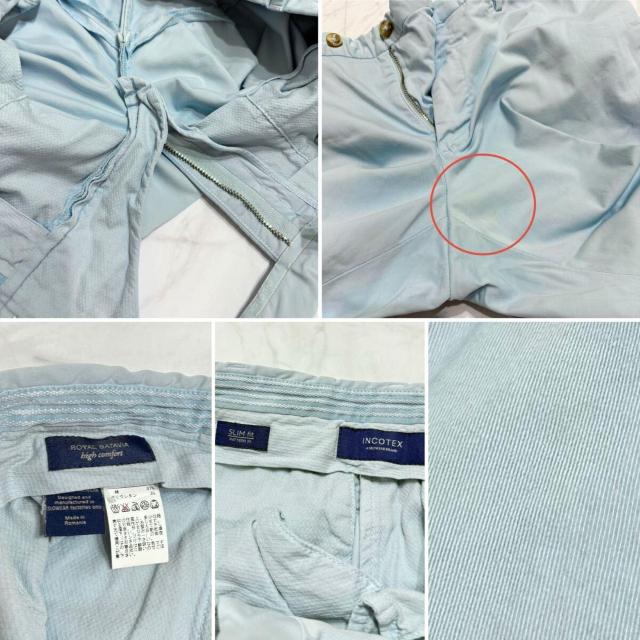 インコテックスSLIM FITpattern30メンズチノパン水色#48ROYA < 男性ファッション インコテックスSLIM FITpattern30メンズチノパン水色#48ROYA < 男性ファッションの