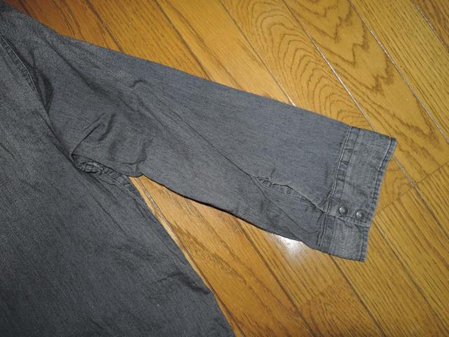 SOPHNET. ソフネット 7分丈 ウエスタン デニムシャツ M 黒 ブラック インディゴ染め 製品加工DENIM SHIRTS < ブランド  SOPHNET. ソフネット 7分丈 ウエスタン デニムシャツ M 黒 ブラック インディゴ染め 製品加工DENIM SHIRTS < ブランドの