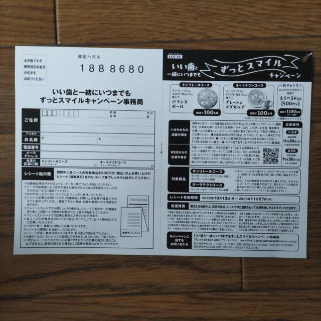いい歯と一緒にいつまでもずっとスマイルキャンペーン 応募ハガキ3枚 11月30日当日消印有効 < チケット/金券  いい歯と一緒にいつまでもずっとスマイルキャンペーン 応募ハガキ3枚 11月30日当日消印有効 < チケット/金券の