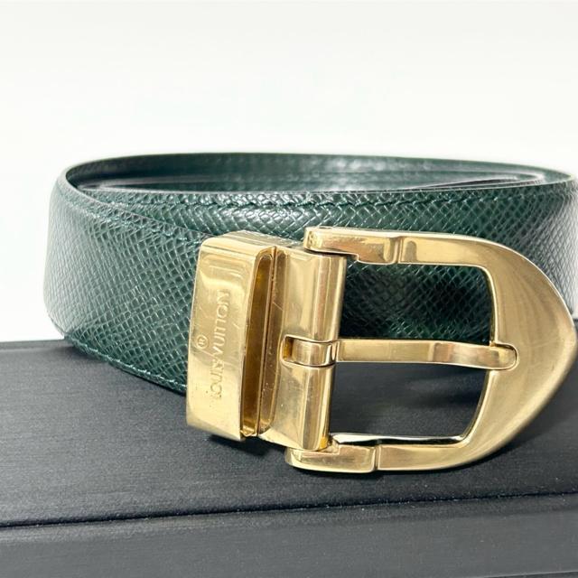 LOUIS VUITTON ルイヴィトン ベルト M6845 タイガ サンチュールクラシック グリーン メンズ < ブランド LOUIS VUITTON ルイヴィトン ベルト M6845 タイガ サンチュールクラシック グリーン メンズ < ブランドの