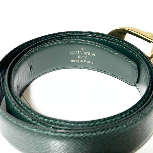 LOUIS VUITTON ルイヴィトン ベルト M6845 タイガ サンチュールクラシック グリーン メンズ < ブランド LOUIS VUITTON ルイヴィトン ベルト M6845 タイガ サンチュールクラシック グリーン メンズ < ブランドの