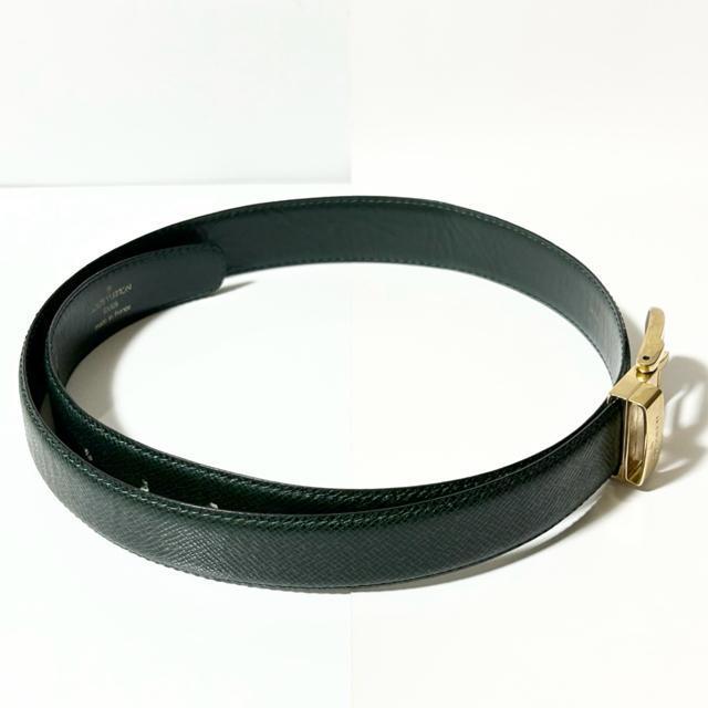 LOUIS VUITTON ルイヴィトン ベルト M6845 タイガ サンチュールクラシック グリーン メンズ < ブランド LOUIS VUITTON ルイヴィトン ベルト M6845 タイガ サンチュールクラシック グリーン メンズ < ブランドの