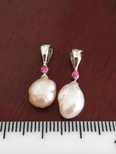 淡水パール、ルビーのペンダントトップ☆セット D < 女性アクセサリー/時計 淡水パール、ルビーのペンダントトップ☆セット D < 女性アクセサリー/時計の