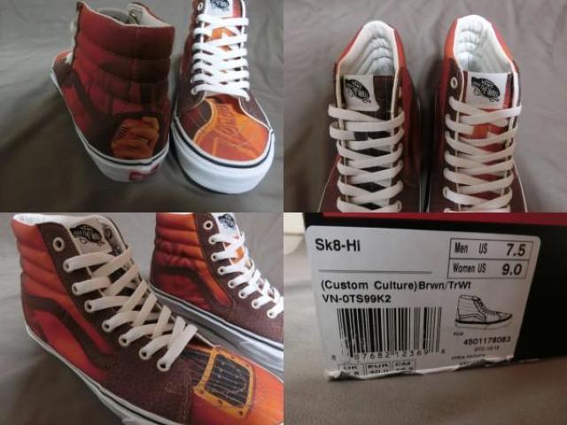 USA超限定 Vans 左右非対称【Custom Culture】SK8 Hi 25.5a < ブランド  USA超限定 Vans 左右非対称【Custom Culture】SK8 Hi 25.5a < ブランドの
