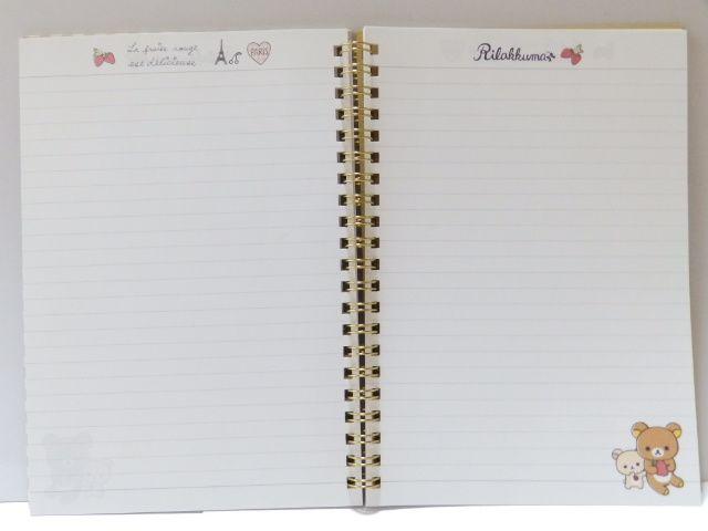 《New》リラックマ/パリのイチゴ★学校で大活躍*ダブルリングノート<A5サイズ> < インテリア/ライフ 《New》リラックマ/パリのイチゴ★学校で大活躍*ダブルリングノート<A5サイズ> < インテリア/ライフの