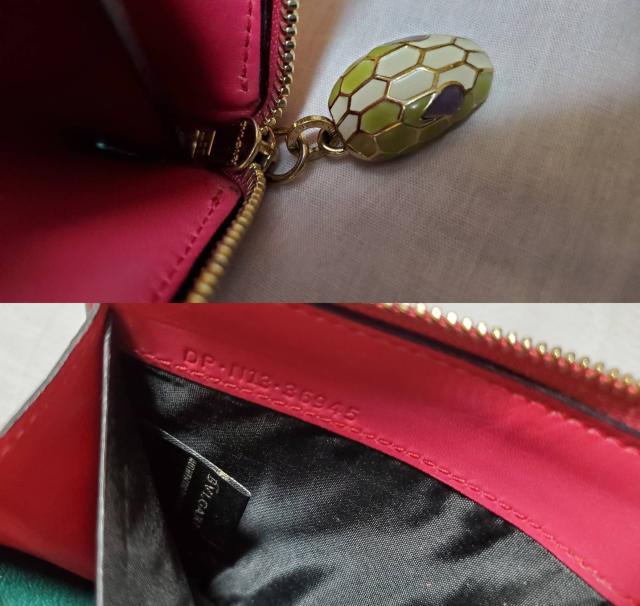 正規 ブルガリ セルペンティ スネーク装飾 L字型ラウンドジップ長財布 赤系ピンクレザー パイソンチャーム 蛇装飾 < ブランド 正規 ブルガリ セルペンティ スネーク装飾 L字型ラウンドジップ長財布 赤系ピンクレザー パイソンチャーム 蛇装飾 < ブランドの